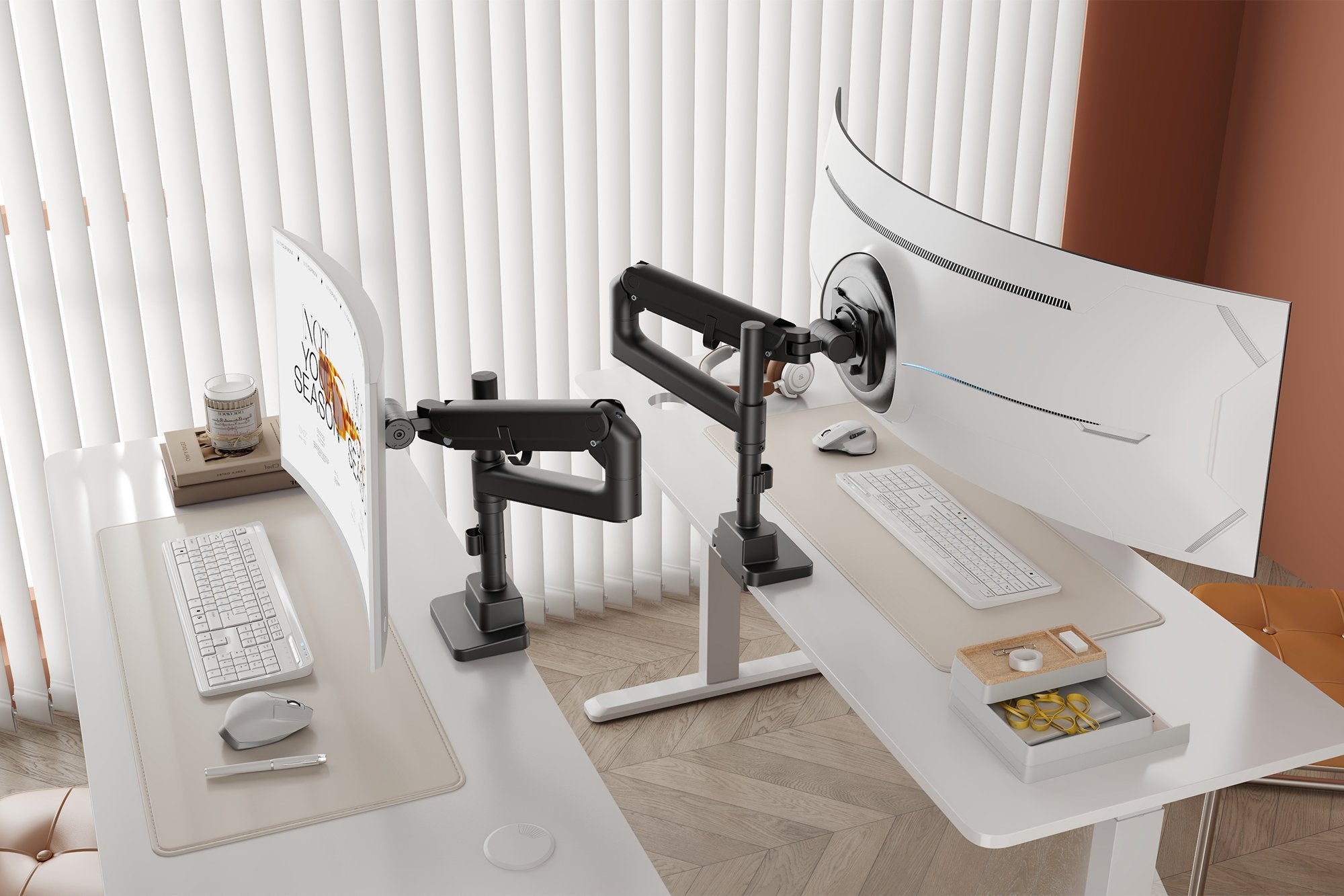 EAN 4016032505938 - Digitus DA-90475 soporte para monitor 144,8 cm (57") Escritorio Negro imagen 6