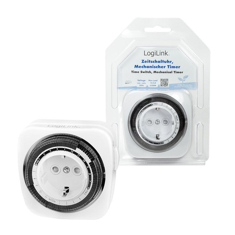 Logilink Enchufe Con Temporizador ,230v Ac,50hz,16(2)A,3680w