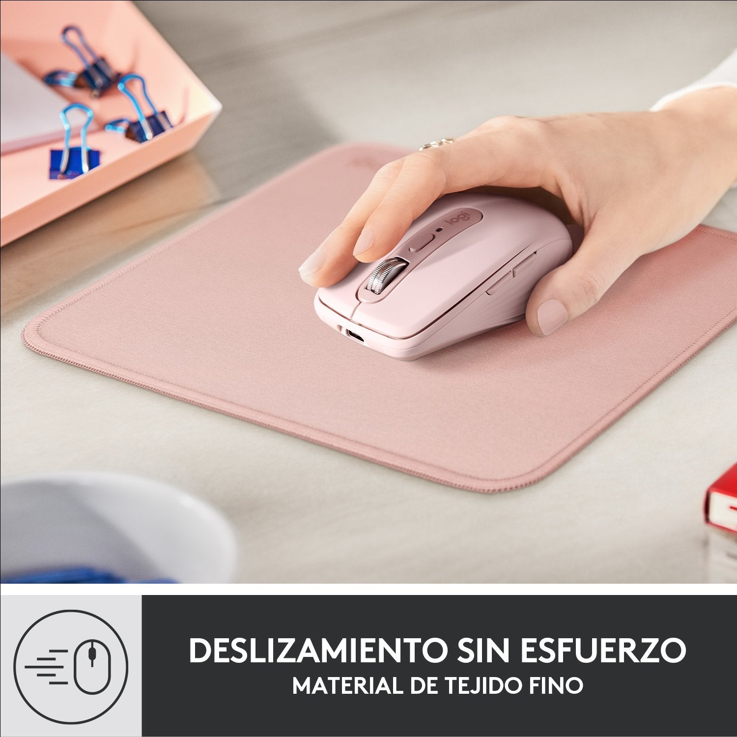 Alfombrilla Logitech Mouse Pad Darker Rose 956-000050