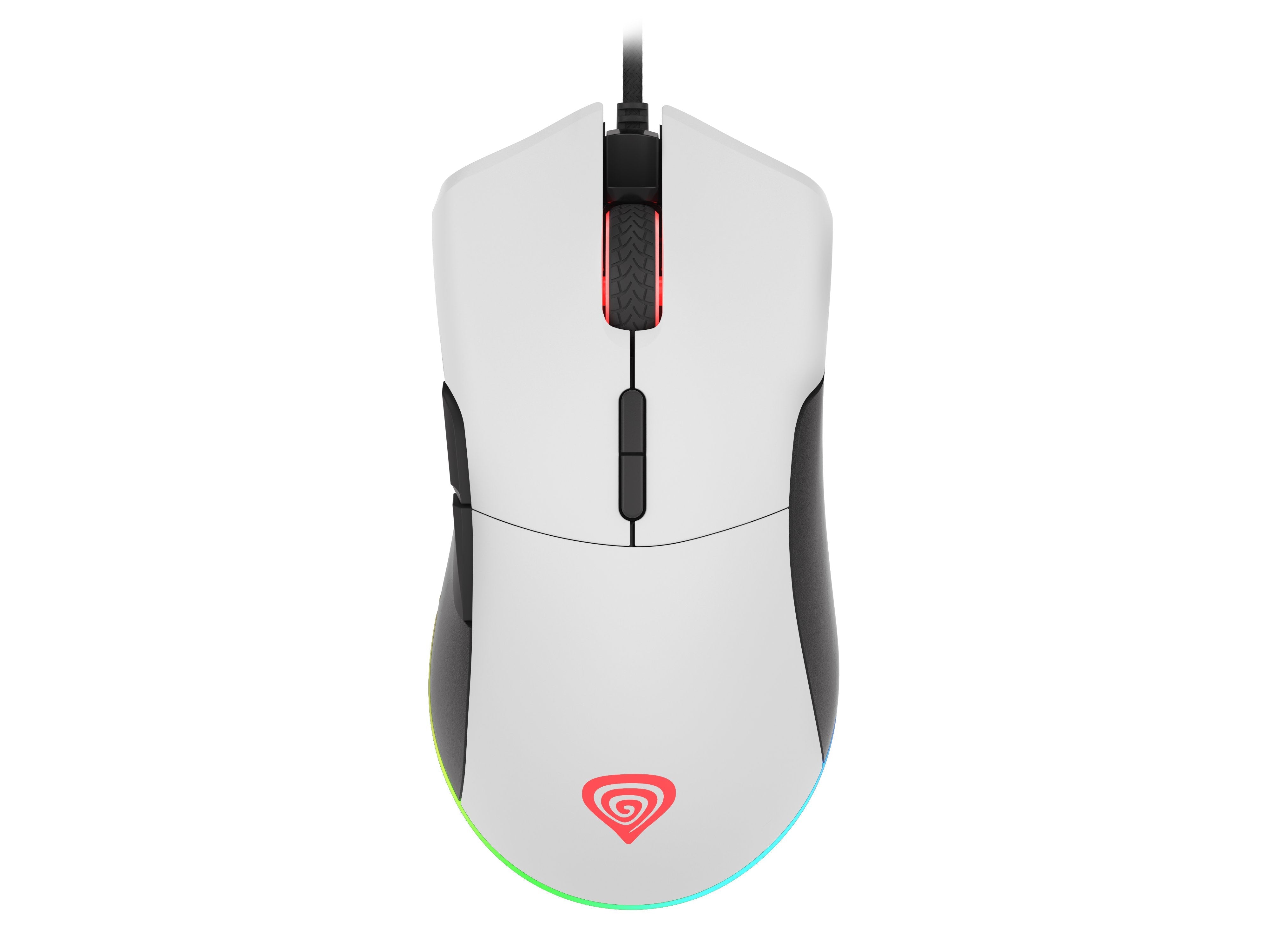 Raton Gaming Genesis Krypton 290 Rgb 6400 Dpi Blanco