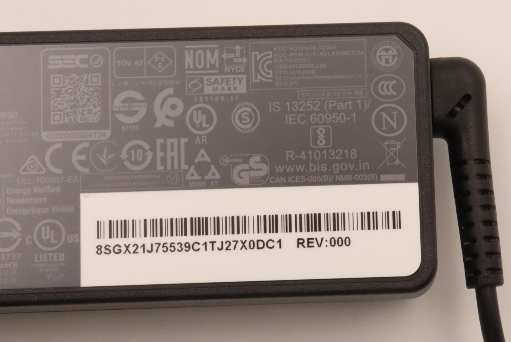 EAN 5715063083048 - Lenovo 5A11H02883 adaptador e inversor de corriente Interior 65 W Negro imagen 5