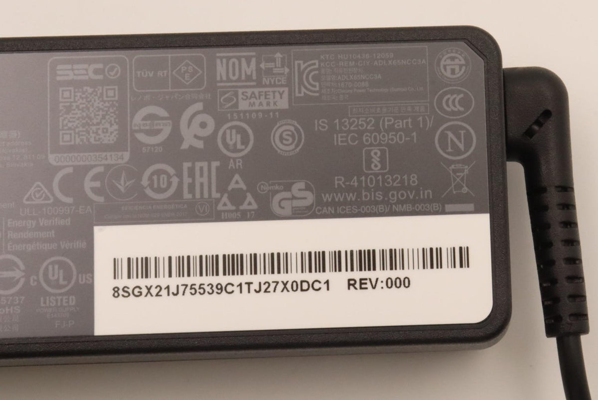 Lenovo 5a11h02883 Adaptador E Inversor De Corriente Interior 65 W Negro