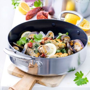 Greenpan Sartén + Tapa De Acero Inoxidable 26cm Cc003820-001