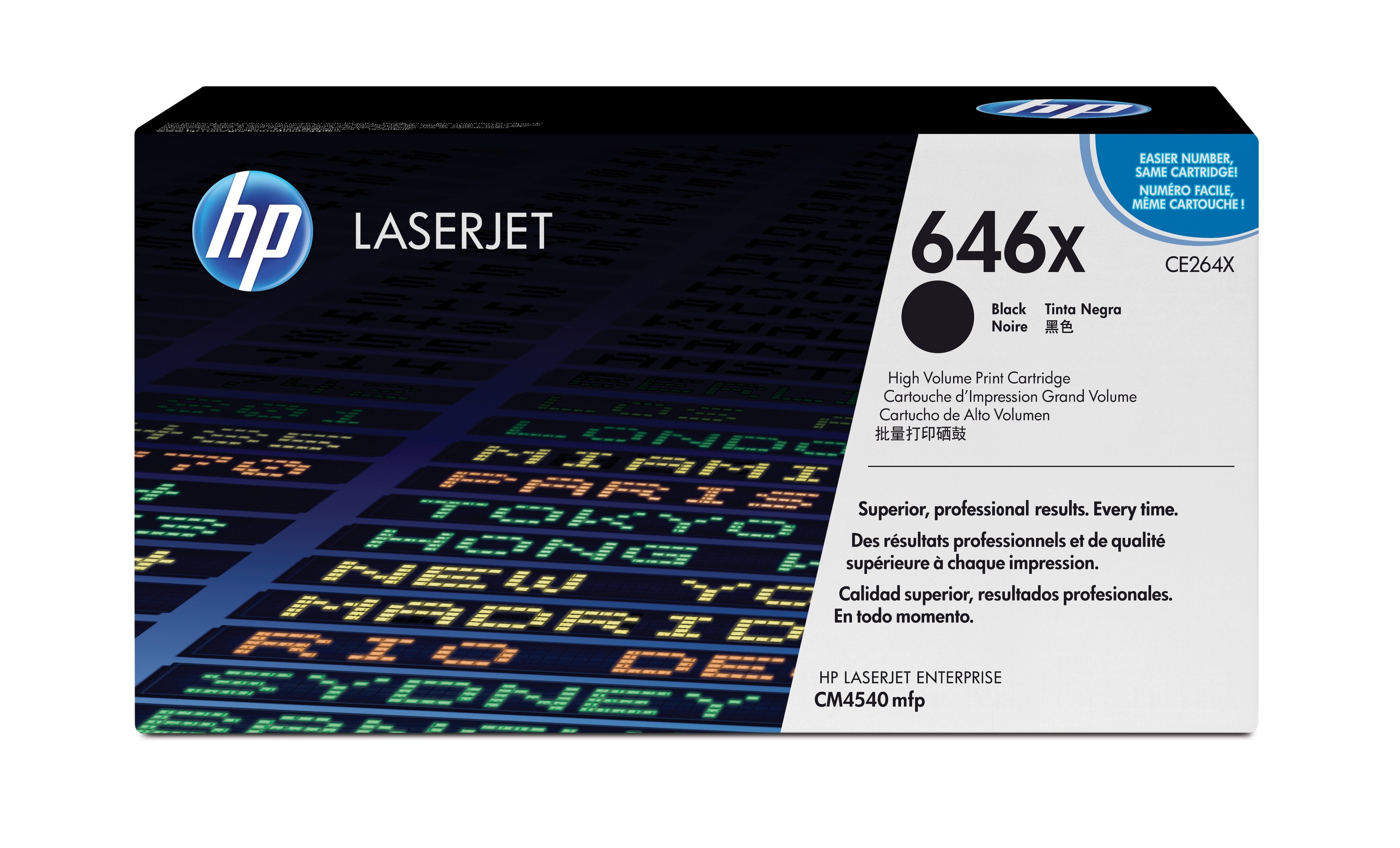 EAN 0884420186830 - HP 646X High Yield Black Original LaserJet Toner Cartridge cartucho de tóner 1 pieza(s) imagen 1