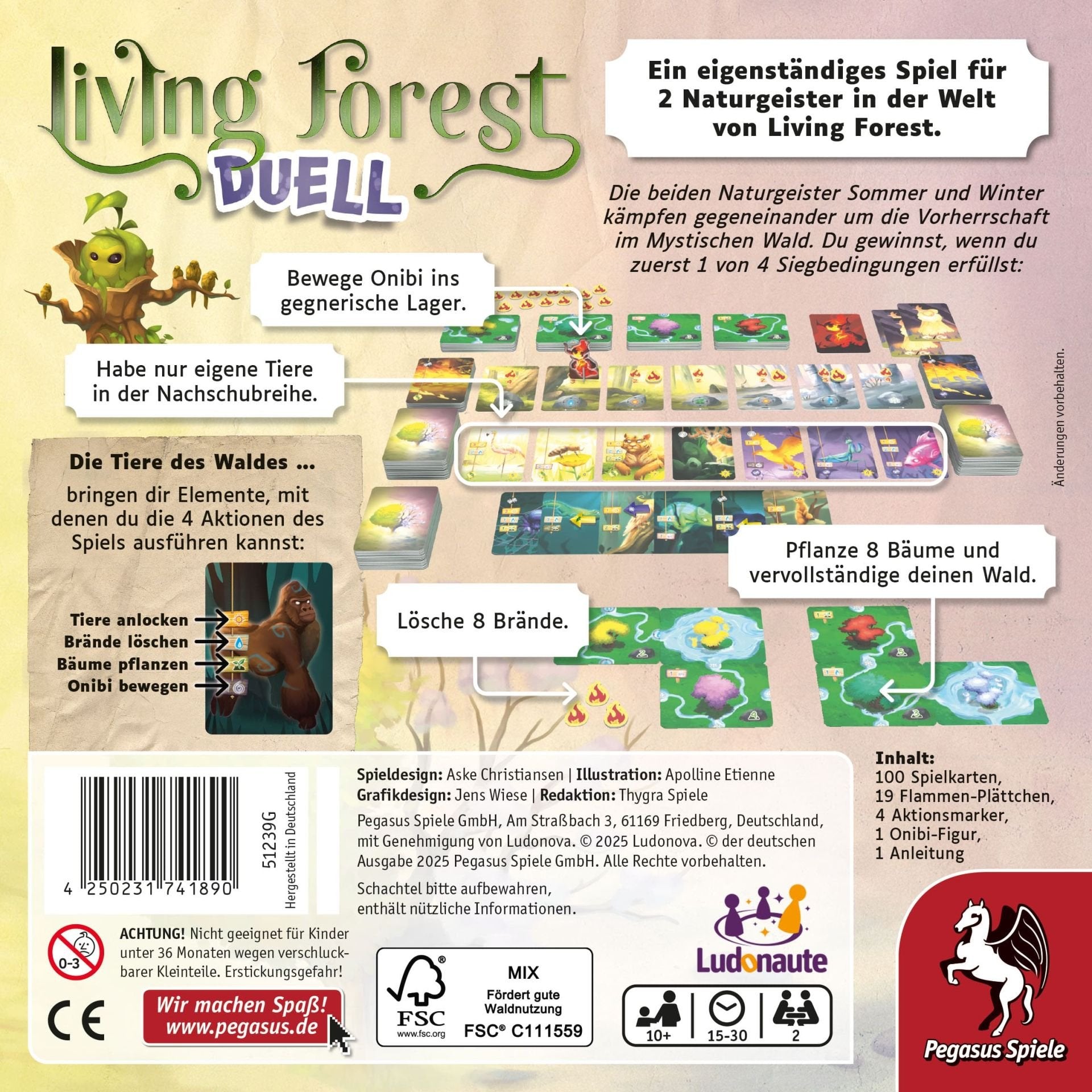 EAN 4250231741890 - Pegasus Living Forest Duell Living Forest Duel 30 min Juego de mesa Interpretación de roles imagen 4