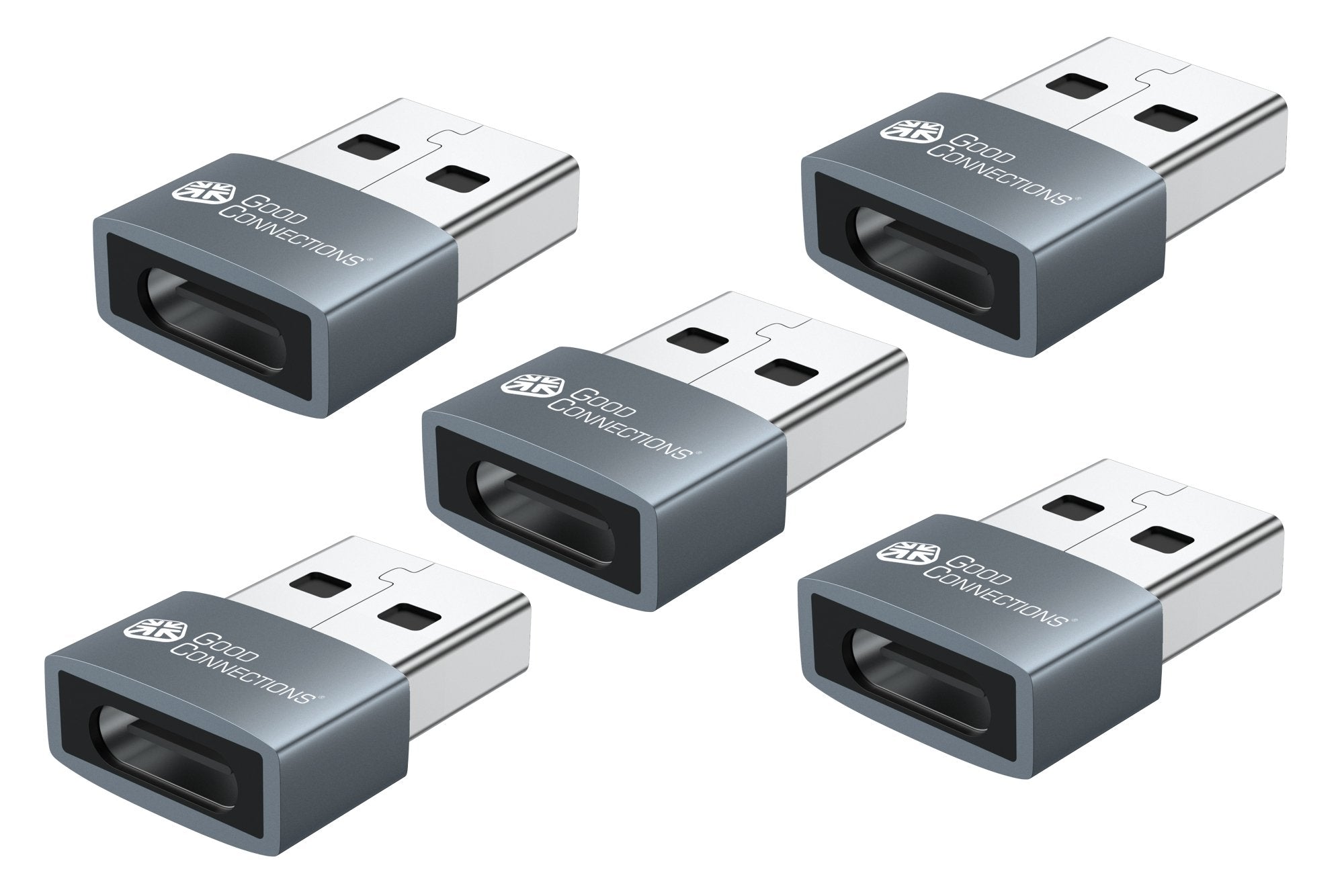 EAN 4014619881802 - Alcasa USB-AD203-5 cambiador de género para cable USB-A USB-C Gris imagen 1