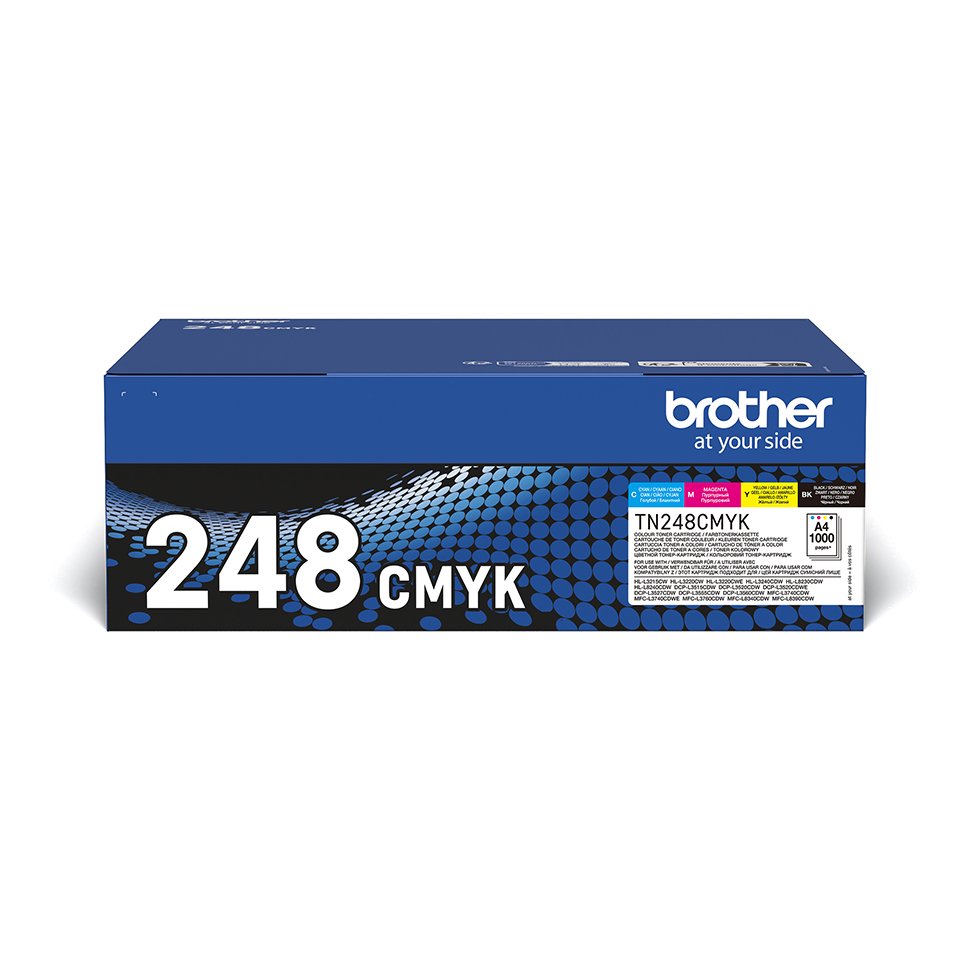 EAN 4977766821865 - Brother TN-248VAL cartucho de tóner 4 pieza(s) Original Negro, Cian, Magenta, Amarillo imagen 1