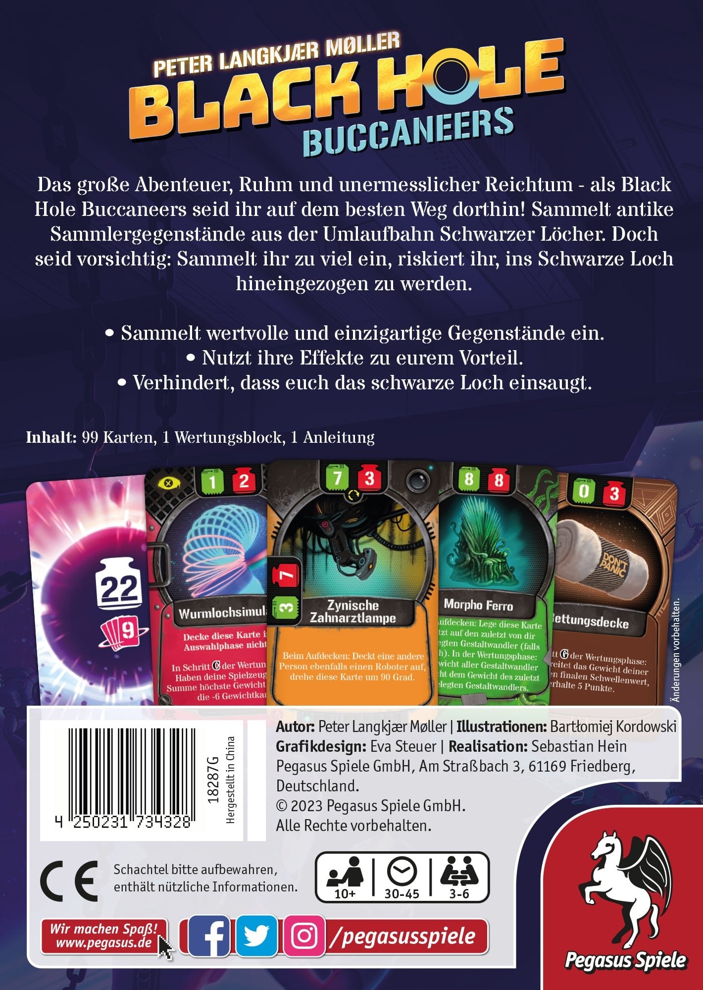 EAN 4250231734328 - Pegasus Spiele Black Hole Buccaneers 45 min Juego De Cartas Coleccionable imagen 4