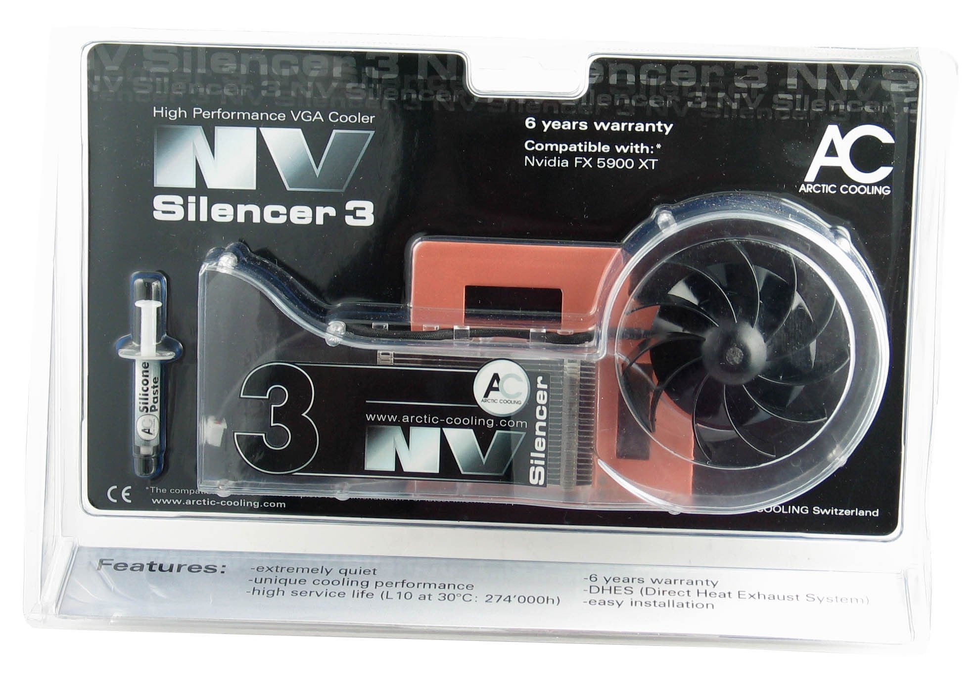 EAN 0872767000261 - ARCTIC NV Silencer 3 Tarjeta gráfica Enfriador Negro, Transparente imagen 7