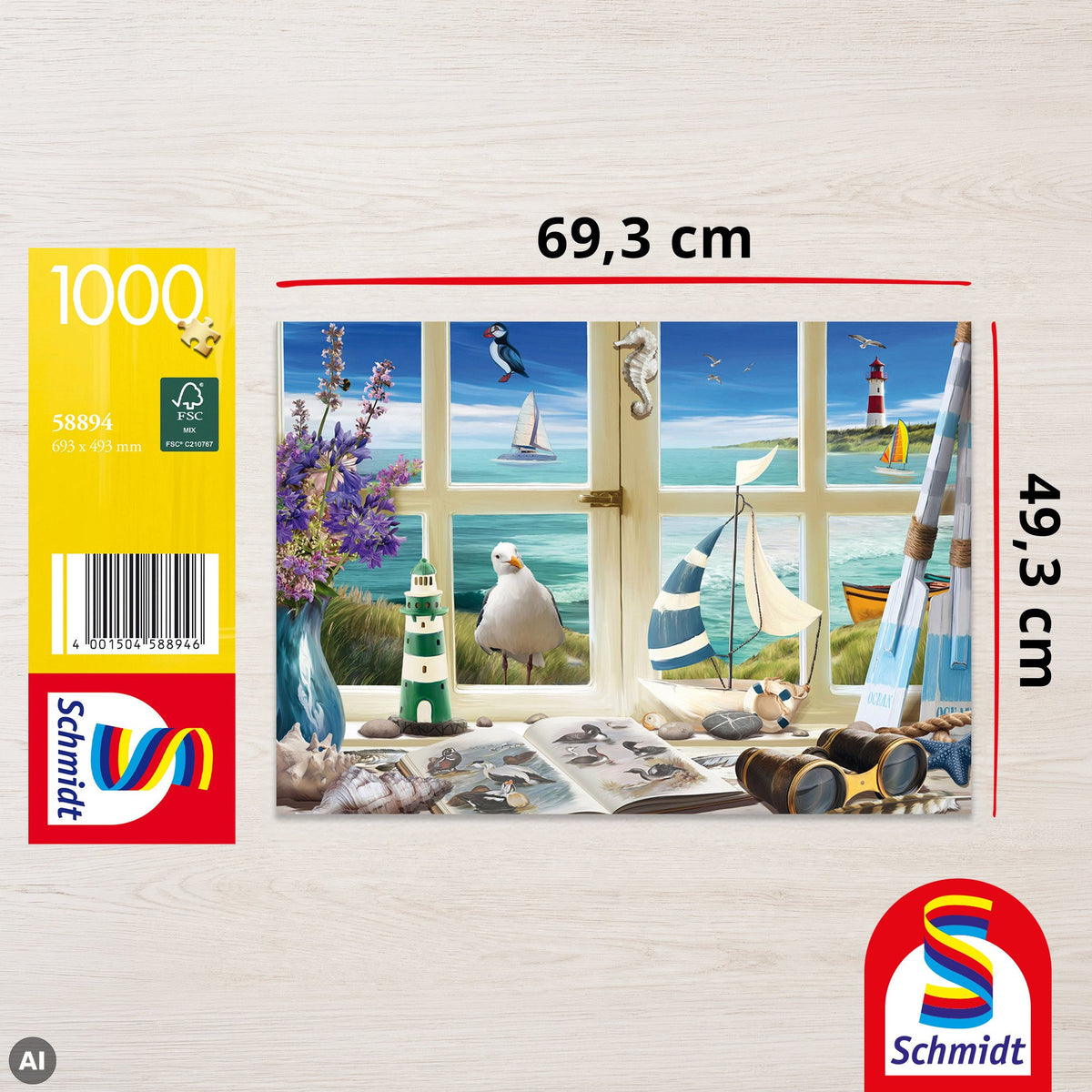 EAN 4001504588946 - Schmidt® Spiele 58894 puzzle Puzzle rompecabezas 1000 pieza(s) Paisaje imagen 2