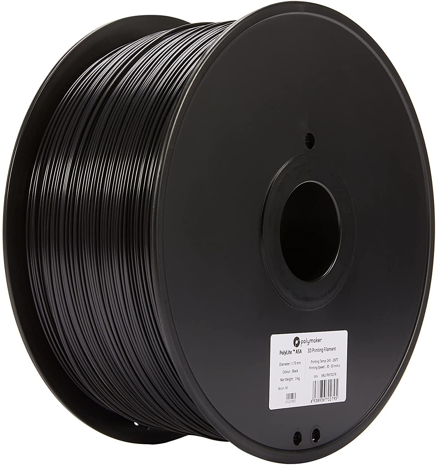 Asa 1,75mm Negro 1kg