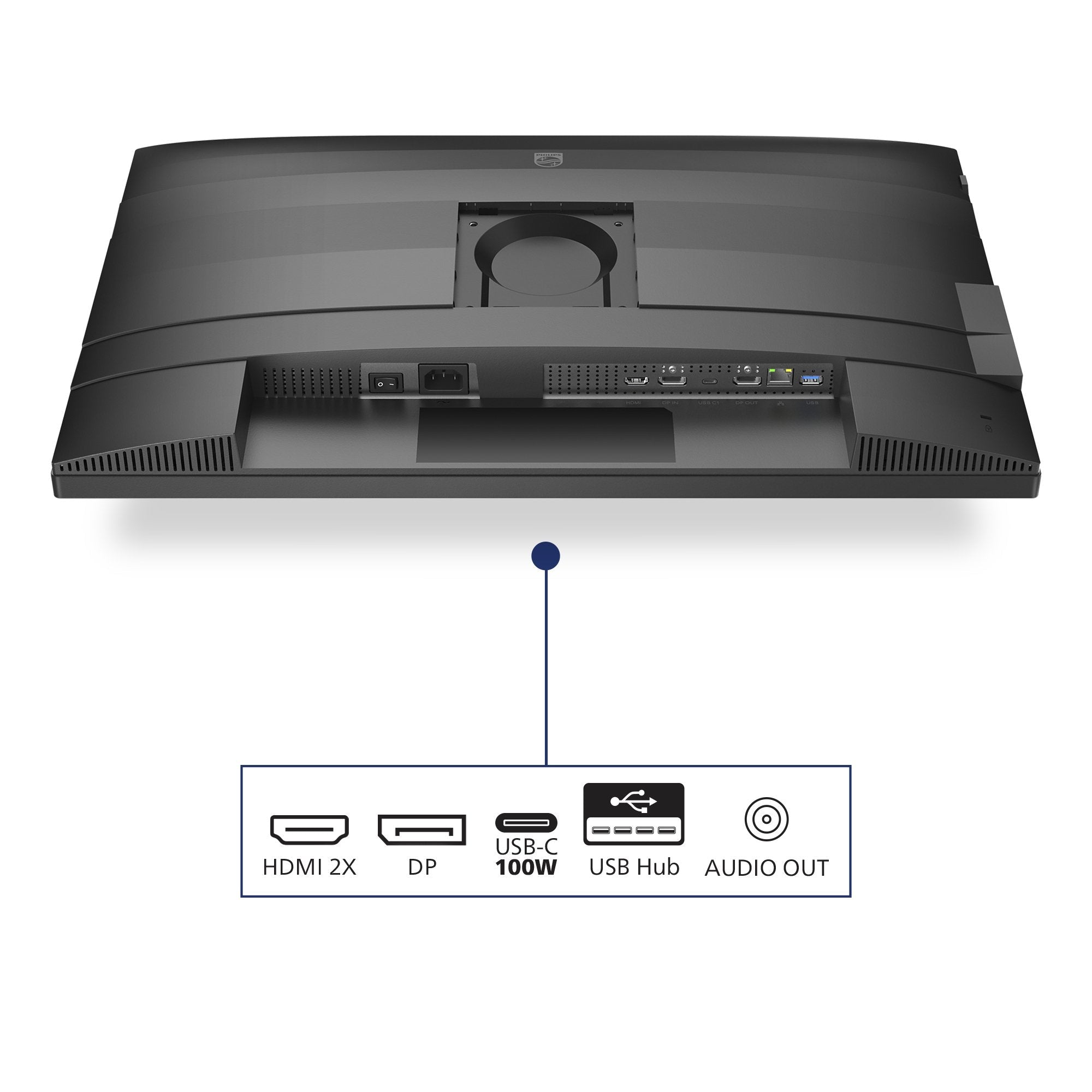 Monitor Philips 27b2u4601/00 27" 2560 X 1440 Pixeles Quad Hd Lcd Gris