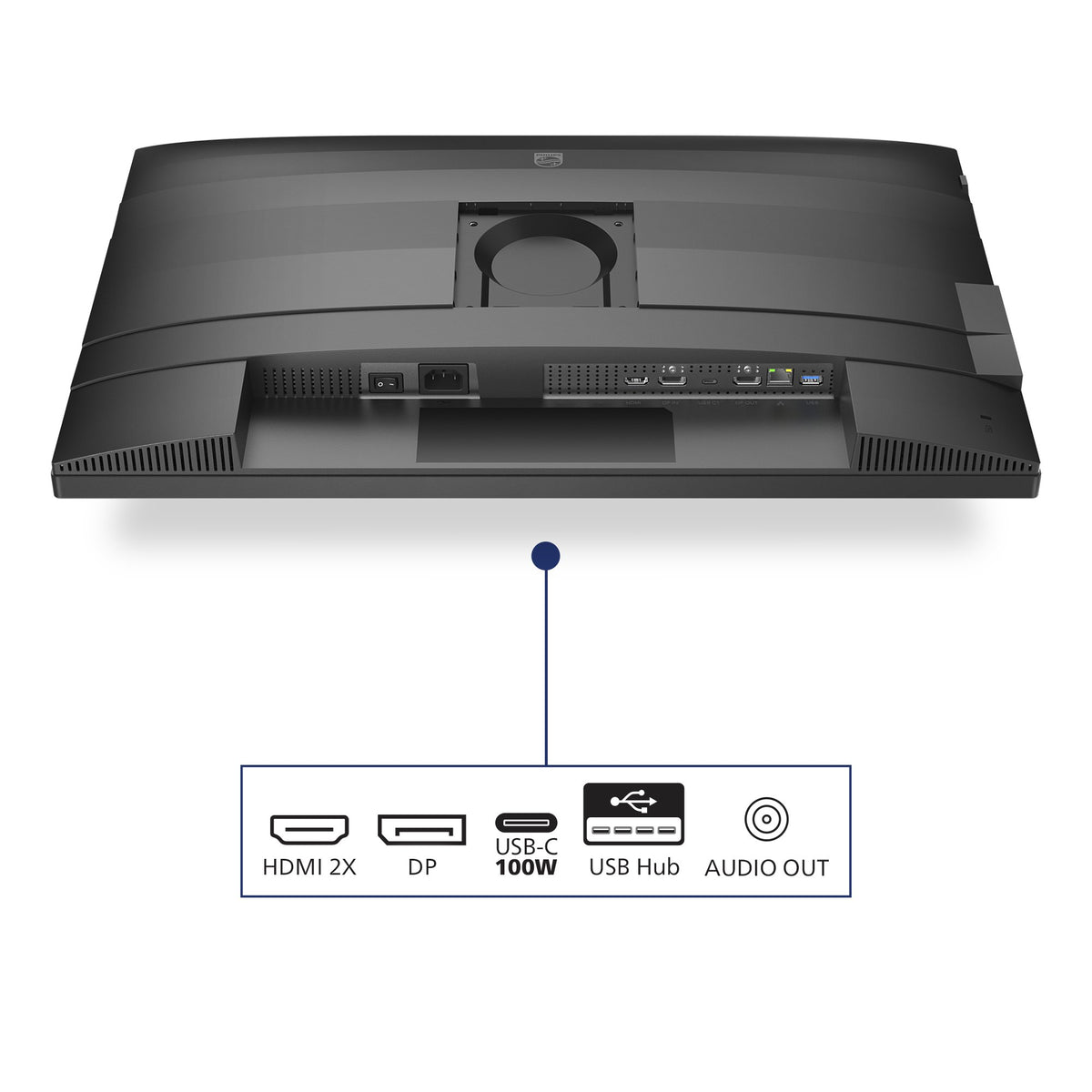 EAN 8721038002447 - Philips 27B2U4601/00 pantalla para PC 68,6 cm (27") 2560 x 1440 Pixeles Quad HD LCD Gris imagen 8
