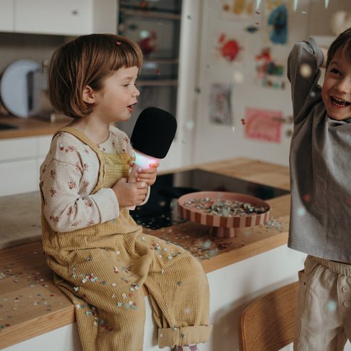 Kidywolf Mikrofon Bluetooth Mit Licht Rosa