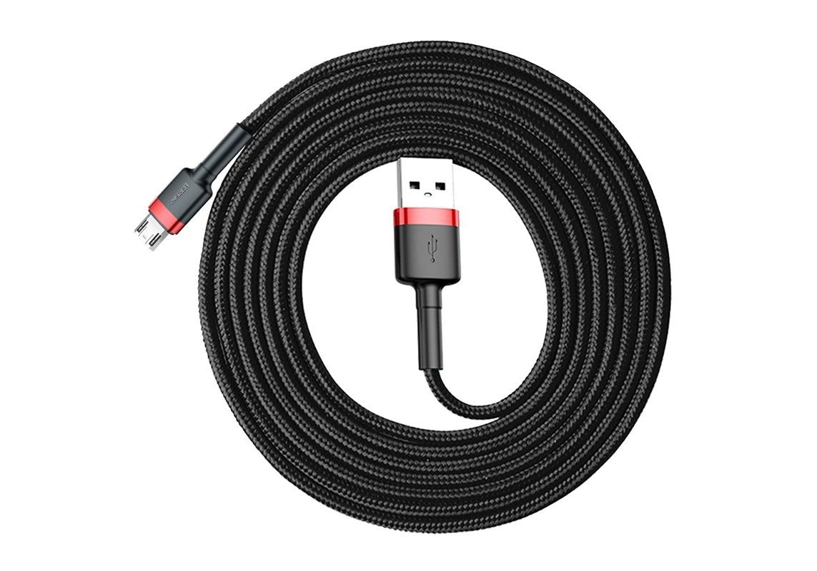 Cable Micro Usb Baseus Cafule 1.5a 2m (Red & Black)