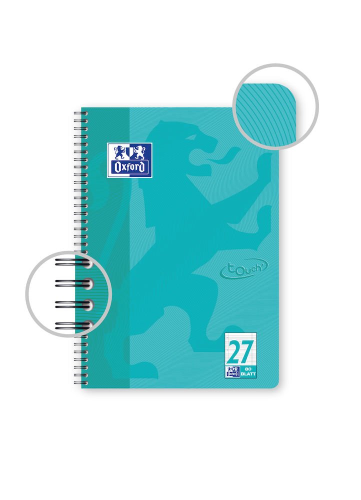 EAN 4006140021192 - Oxford TOUCH cuaderno y block A4+ 80 hojas Color aguamarina imagen 5
