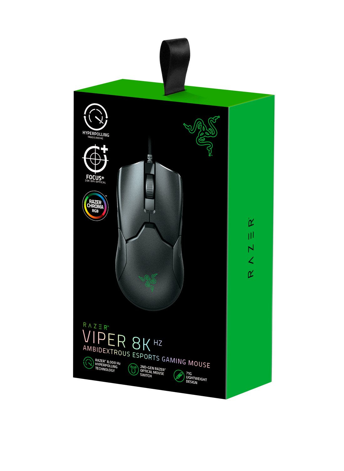 EAN 8886419333135 - Razer Viper ratón Juego mano derecha USB tipo A Óptico 20000 DPI imagen 7
