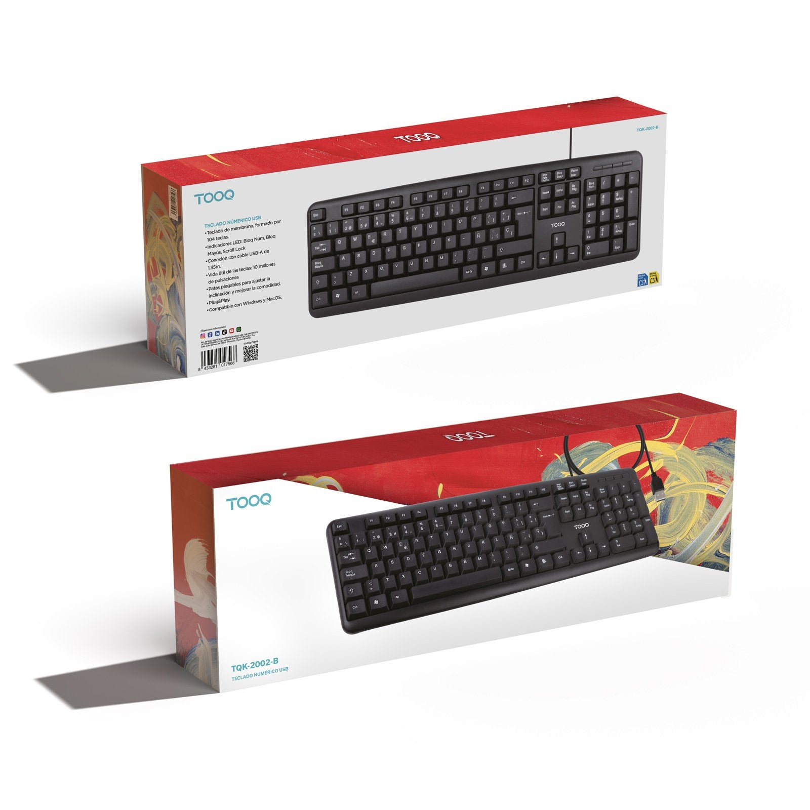 Teclado Tooq Tqk-2002-B