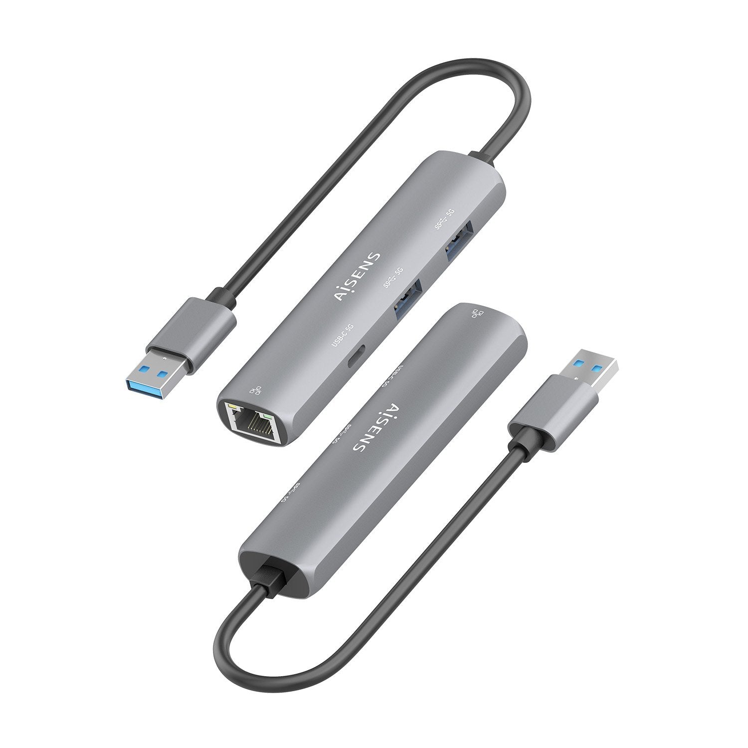EAN 8435739903971 - AISENS ASUC-4P035-GR base para portátil y replicador de puertos Alámbrico USB 3.2 Gen 1 (3.1 Gen 1) Type- imagen 3