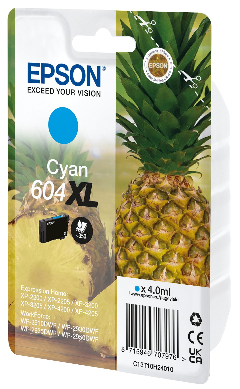 EAN 8715946707983 - Epson 604XL cartucho de tinta 1 pieza(s) Original High (L) Yield Cian imagen 1
