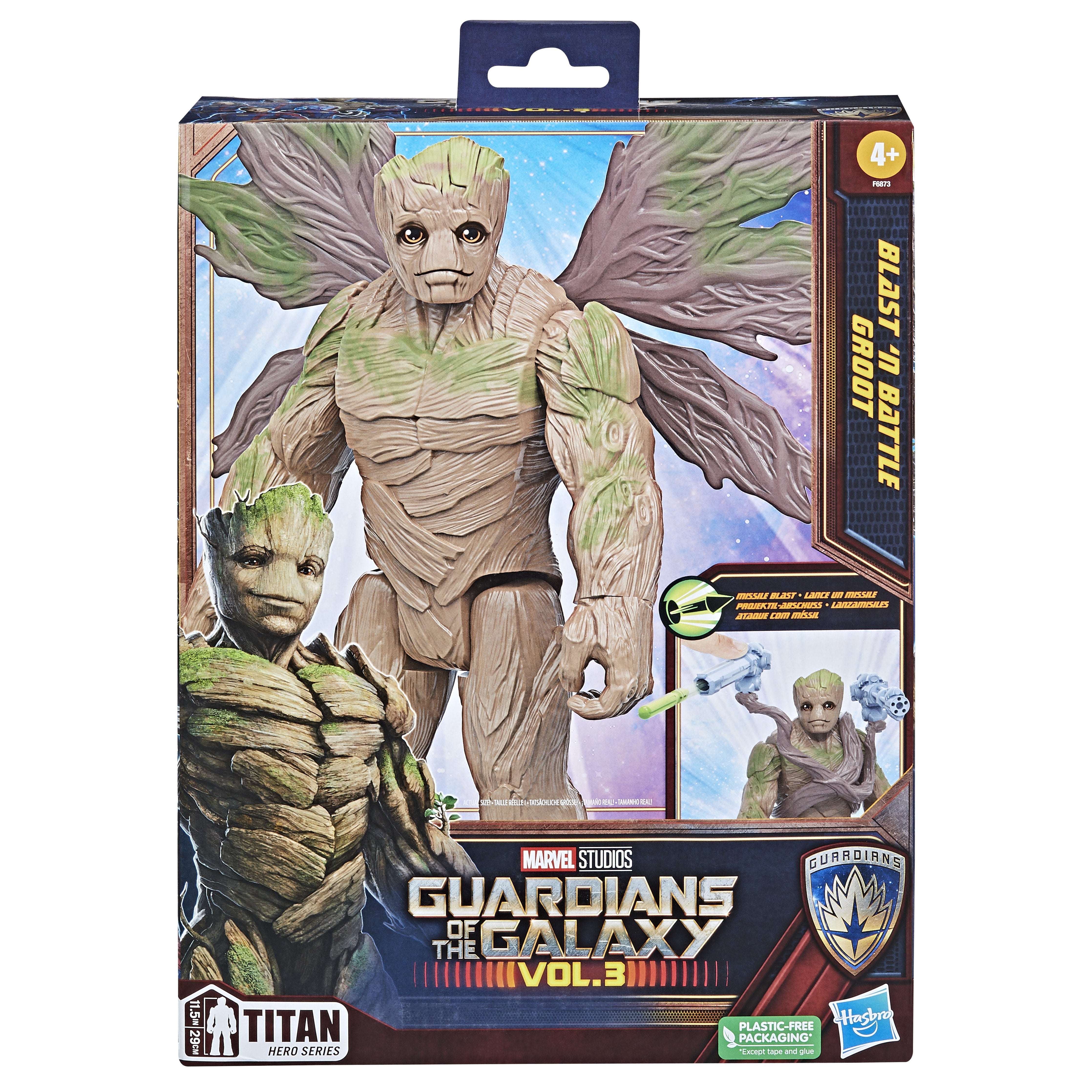 Figura Hasbro Marvel Blast N' Battle Guardianes De La Galaxia Groot