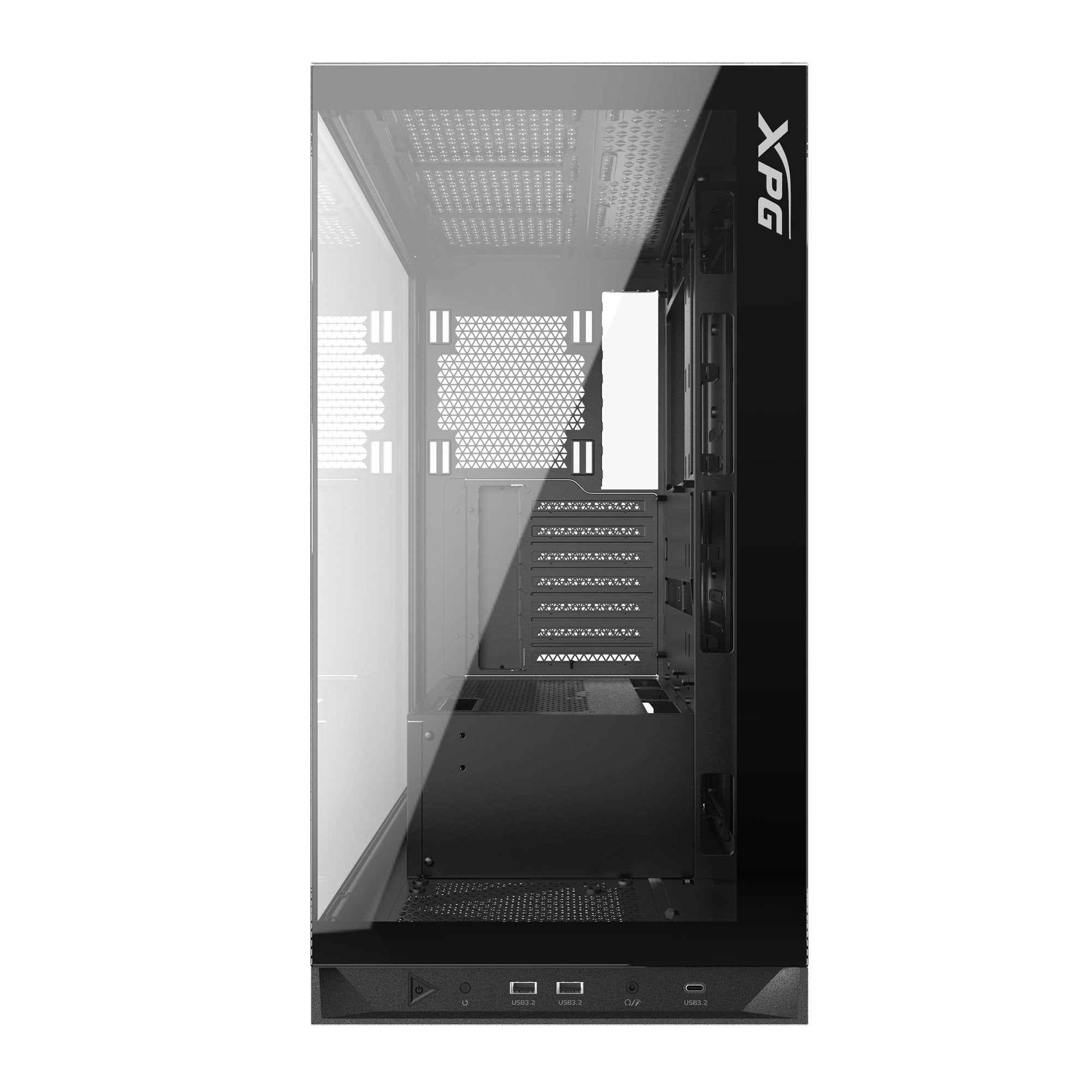 Caja Pc Atx Xpg Invader X Cristal Transparente