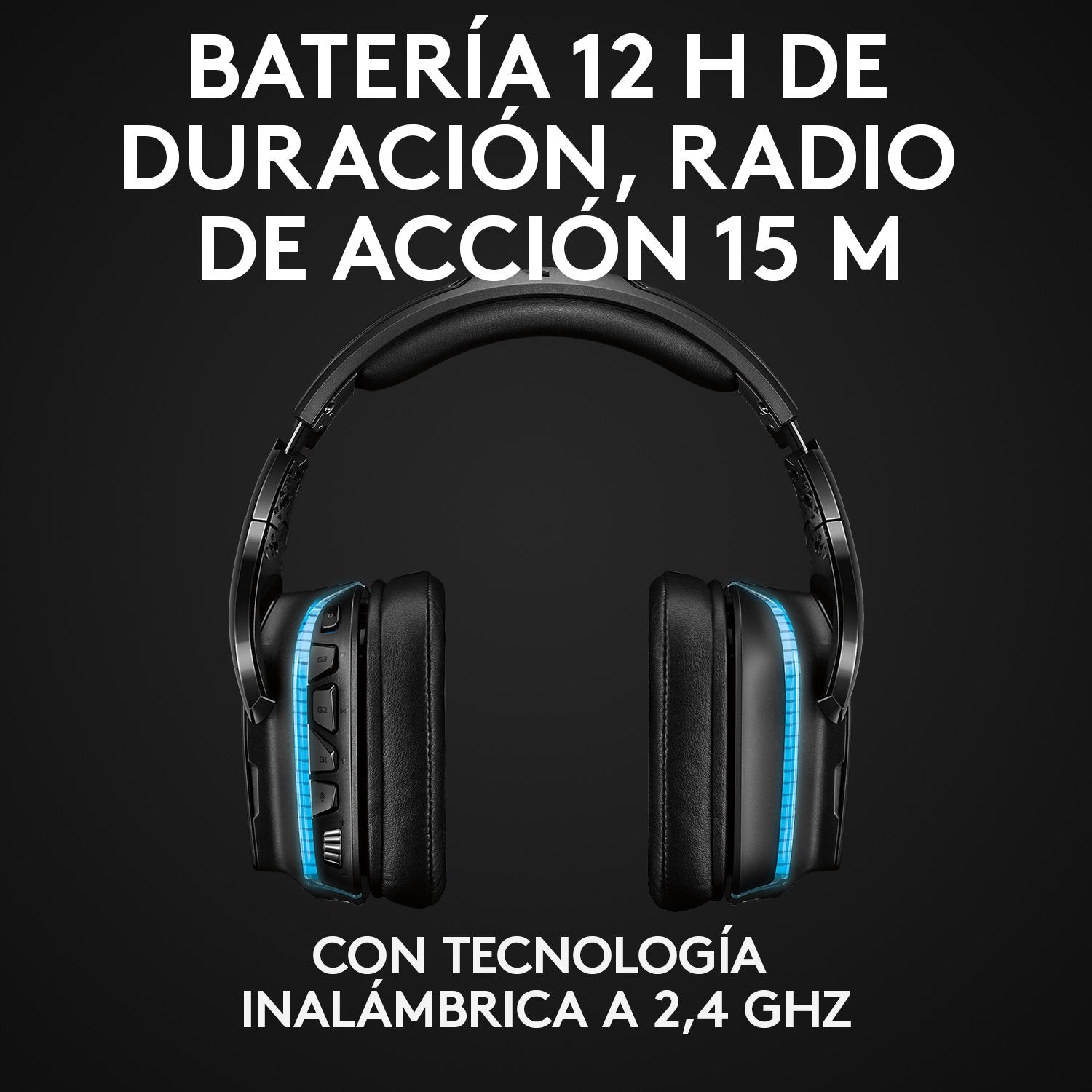 EAN 5099206081918 - Logitech G 981-000744 auricular y casco Auriculares Inalámbrico Diadema Juego Negro, Azul imagen 11