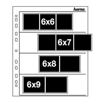 Hama Negative Sleeves, 60 - 70 Mm, Glassine Matt Álbum De Foto Y Protector 4 Hojas 60 X 70 Mm