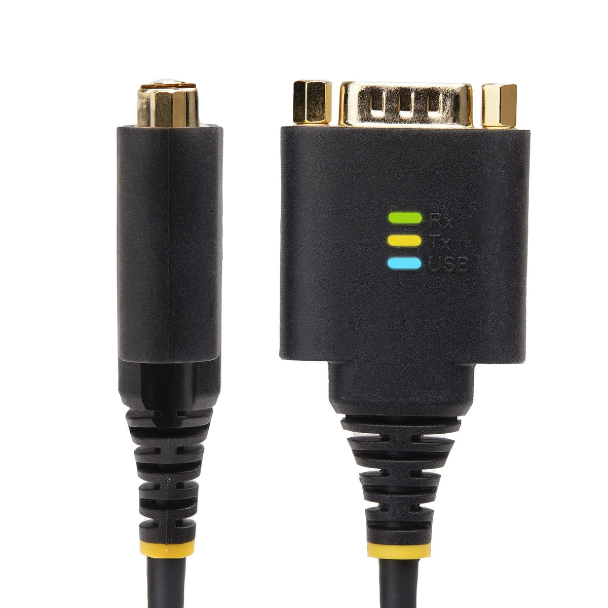 Startech.Com 2p1ffc-Usb-Serial Cambiador De Género Para Cable Usb-A 2 X Db-9 Rs-232 Negro, Gris
