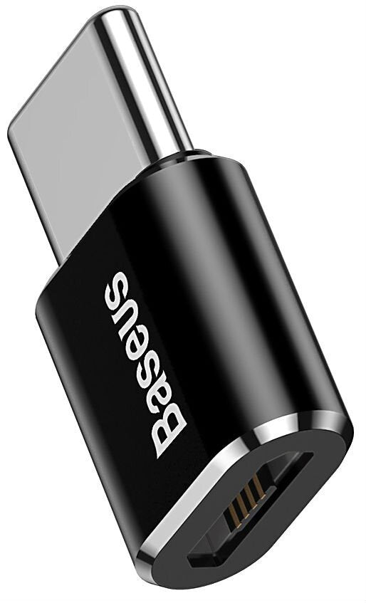 EAN 6953156263529 - Baseus ABMU24ABK cambiador de género para cable microUSB Type-C Negro, Plata imagen 5