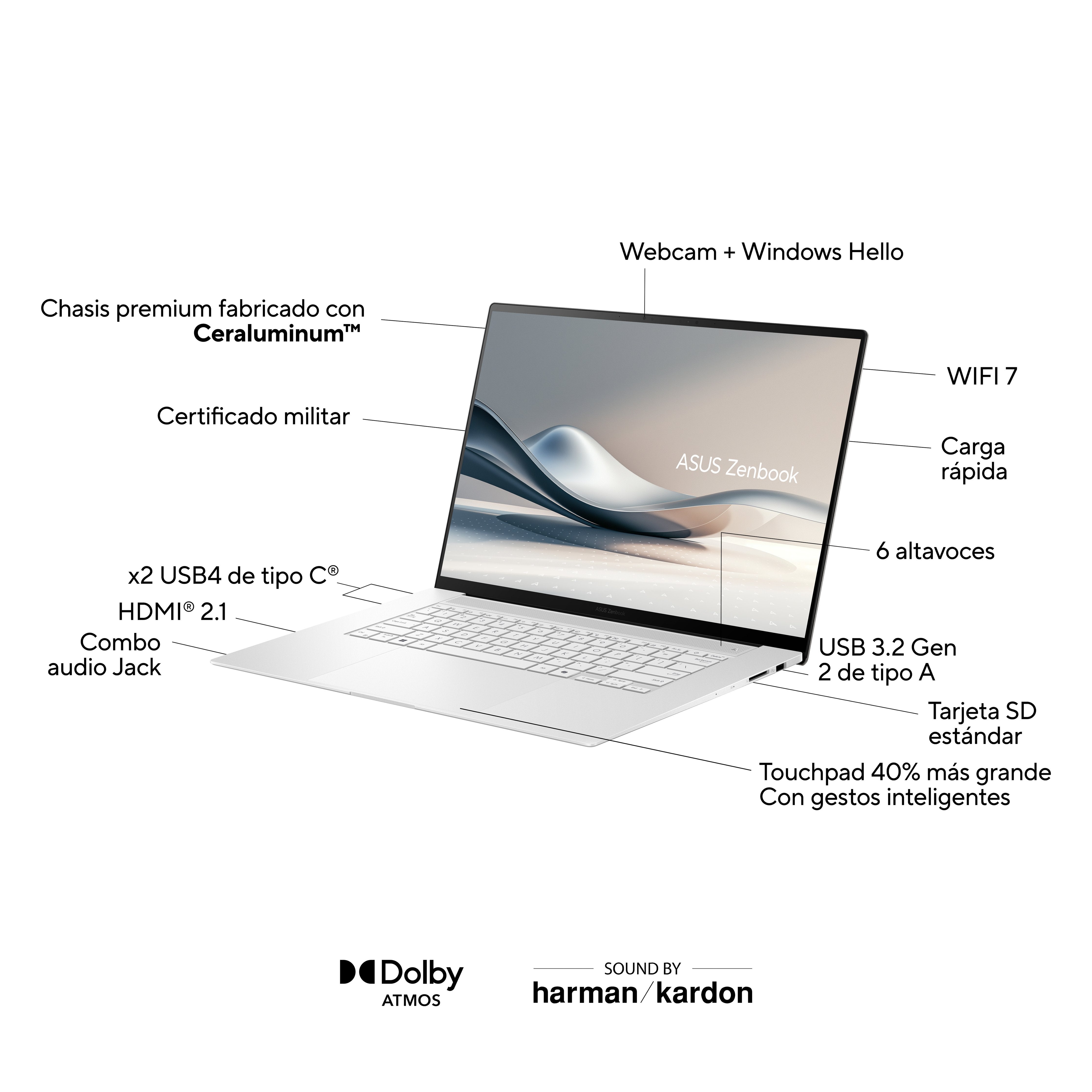 EAN 4711387809990 - ASUS Zenbook S16 UM5606WA-RK351W 40,6 cm (16") WQXGA+ LPDDR5x-SDRAM Wi-Fi 7 (802.11be) imagen 3