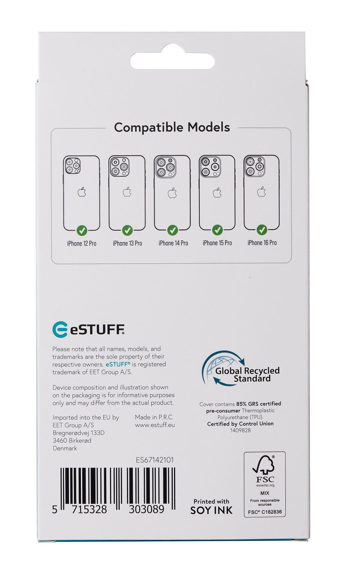 EAN 5715328303089 - eSTUFF INFINITE (GRS) PORTO iPhone 12 Pro - iPhone 16 Pro Clear Magnetic Cover funda para teléfono móvil imagen 6