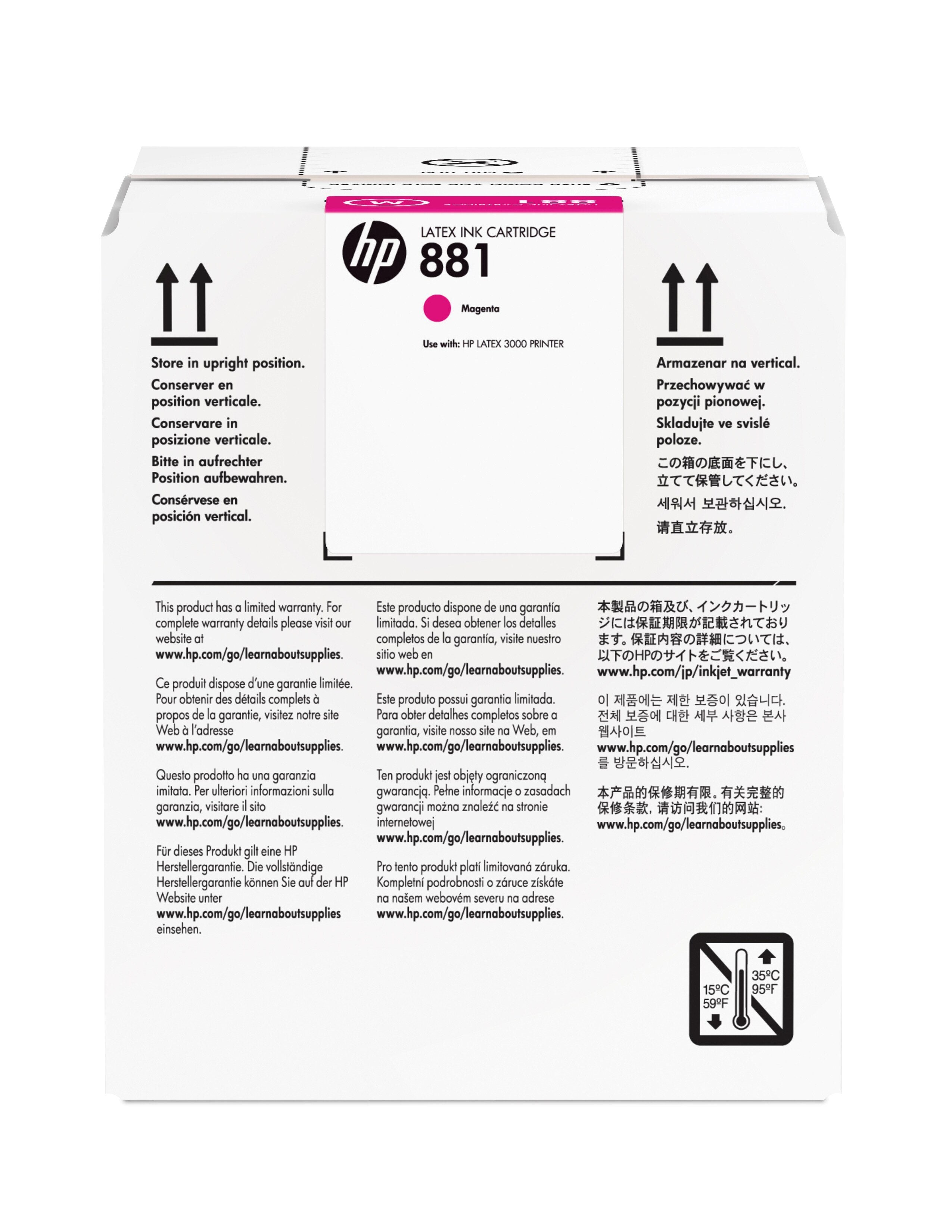EAN 887758106655 - HP 881 5-liter Magenta Latex Ink Cartridge cabeza de impresora imagen 1
