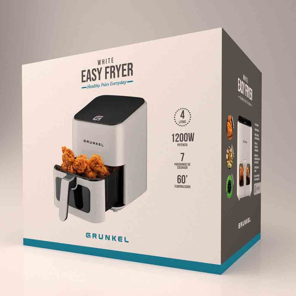 EAN 8426156017778 - Grunkel WHITEEASYFRYER freidora Sencillo 4 L Independiente 1200 W Freidora de aire caliente Blanco imagen 10