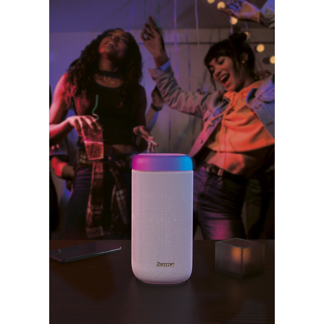 EAN 4047443479129 - Hama Shine 2.0 Altavoz portátil estéreo Blanco 30 W imagen 3