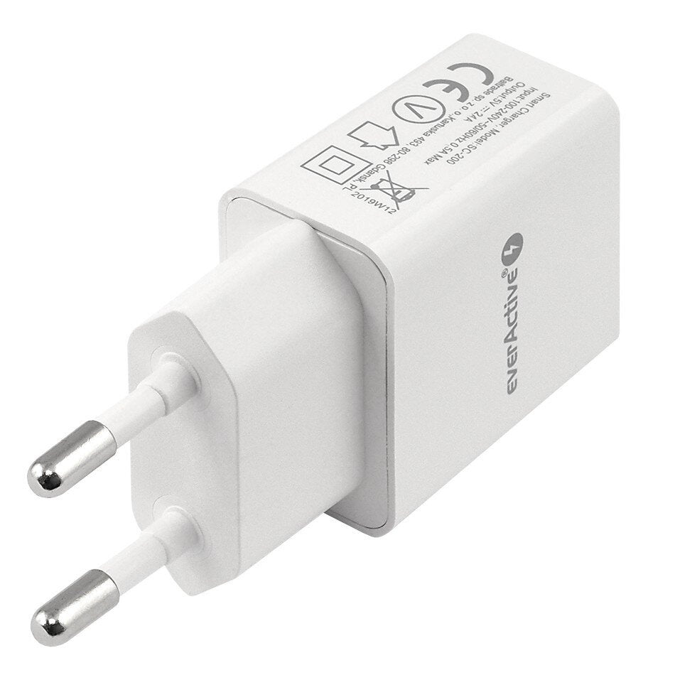 EAN 5903205770776 - Everactive SC-200 cargador de dispositivo móvil Universal Blanco Corriente alterna Carga rápida Interior imagen 3
