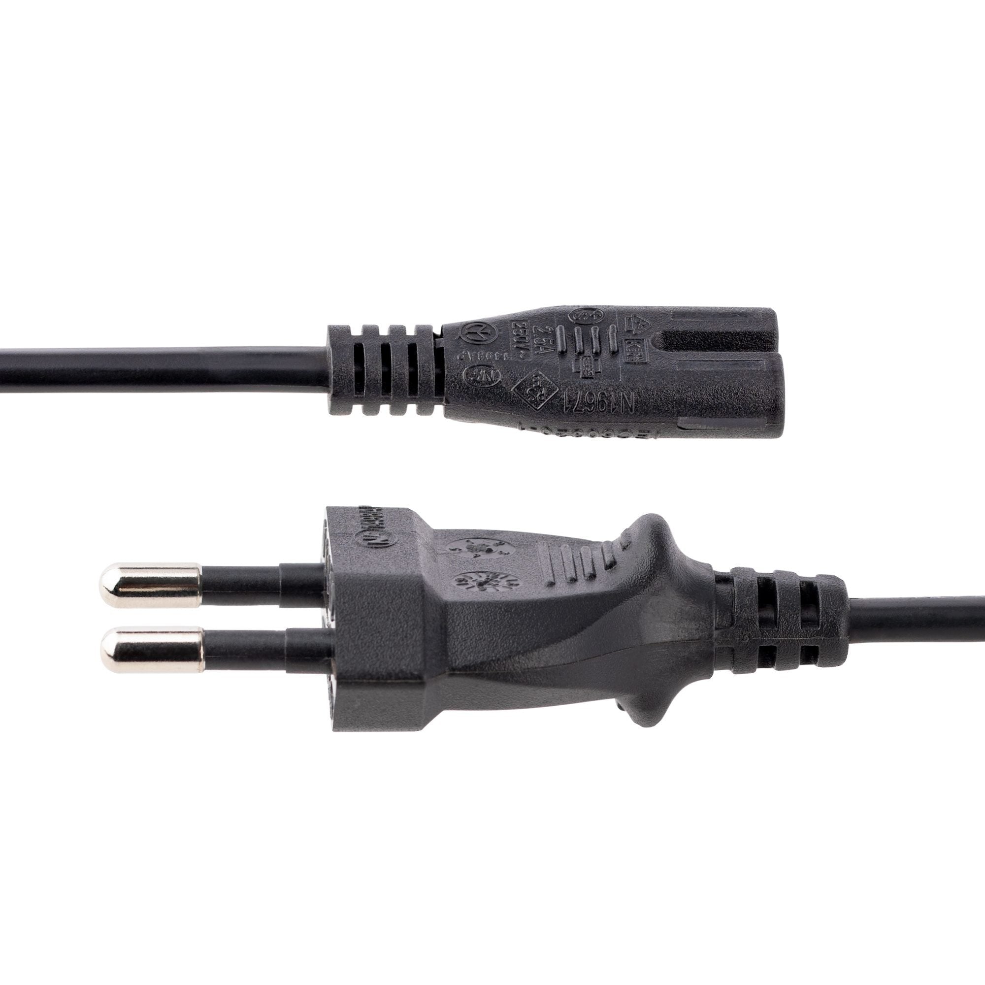 EAN 0065030894388 - StarTech.com 752E-2M-POWER-LEAD cable de transmisión Negro CEE7/16 C7 acoplador imagen 3