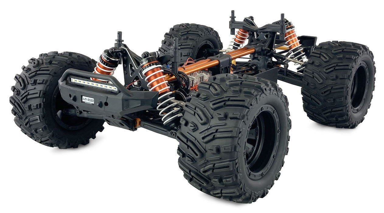 Rc Coche Amewi Amx Mammoth Monmer Truck Sin Batería Plata 14+