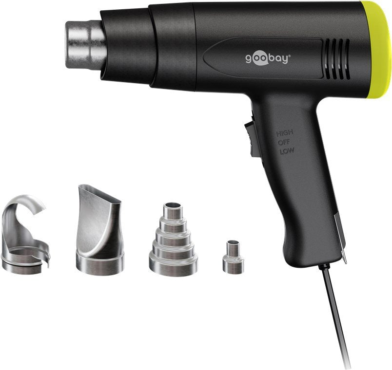 Pistola De Aire Caliente Superior, 1500 W
Con Dos Intervalos De Temperatura De Ajuste Continuo Y Cuatro Boquillas Diferentes