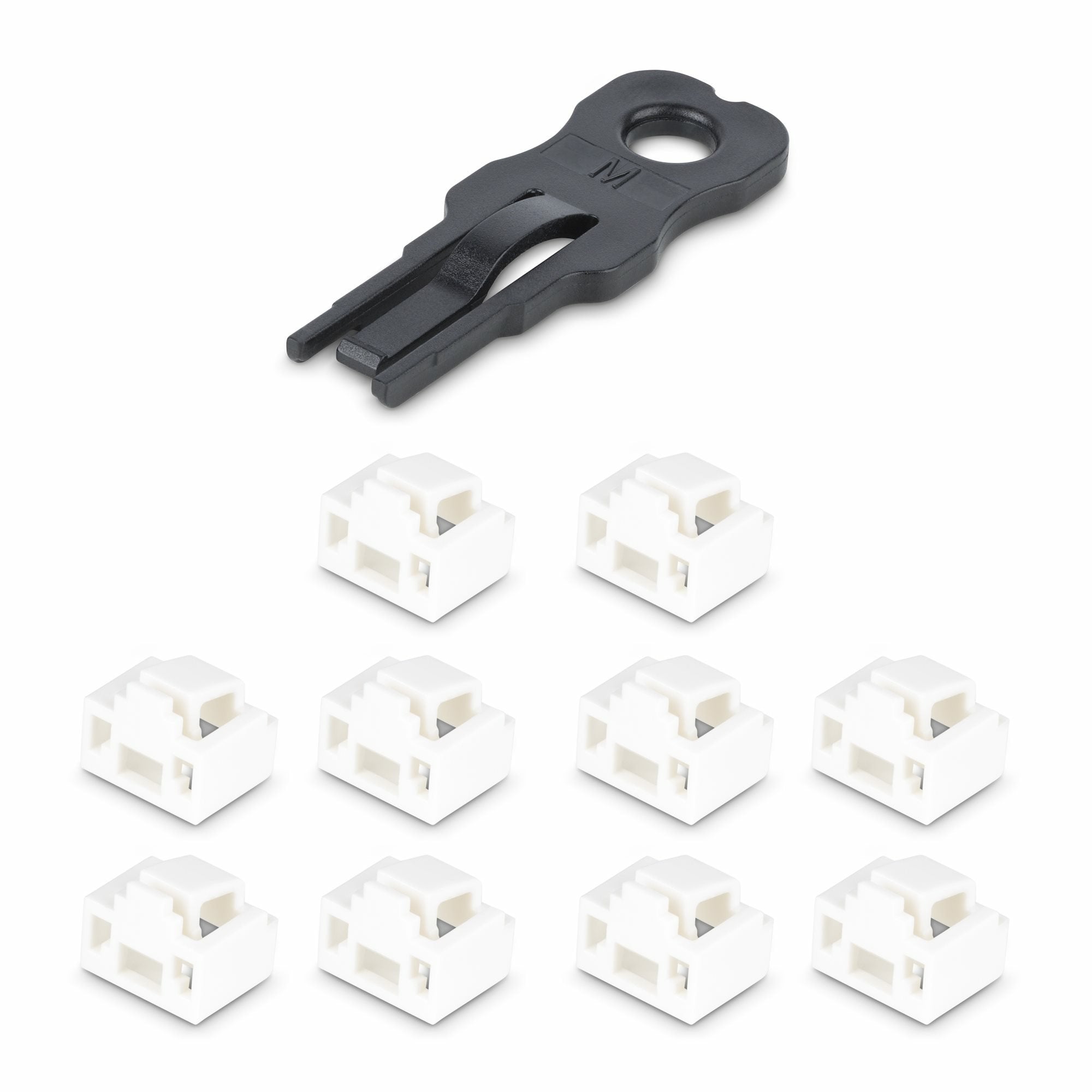 Startech.Com Candados Bloqueadores De Puerto Rj45 - Guardapolvos Reutilizables Para Puertos Rj45 De Red Ethernet - Paquete De 10 Con Llave De Bloqueo
