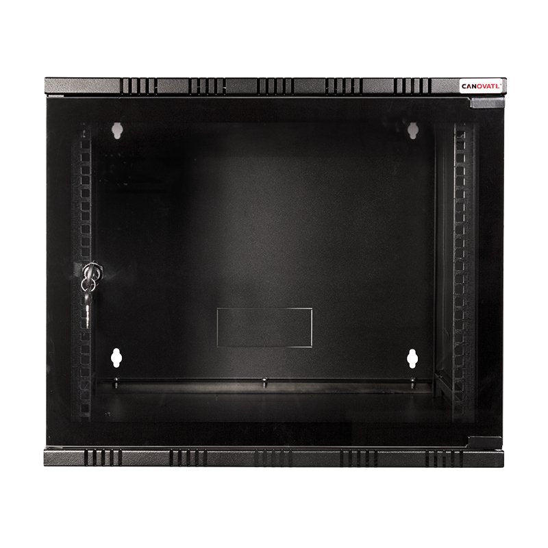 19" Wallmount Soho Box 12u 540*550, Flatpack, Negro