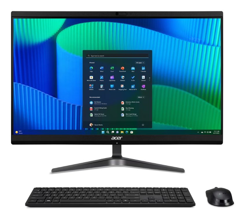 All In One Acer Veriton Z2 Vz2524g Ultra 5 125u / Hasta 4.3 Ghz Ram 16 Gb Ssd 512 Gb Intel Graphics Bluetooth 5.3 Ieee 802.11ax (Wi-Fi 6e) Gigabit Ethernet Win 11 Pro Monitor: Led 23.8" 1920 X 1080 (Full Hd)