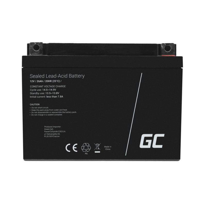 Batería Green Cell ® Agm Vrla 12v 26ah