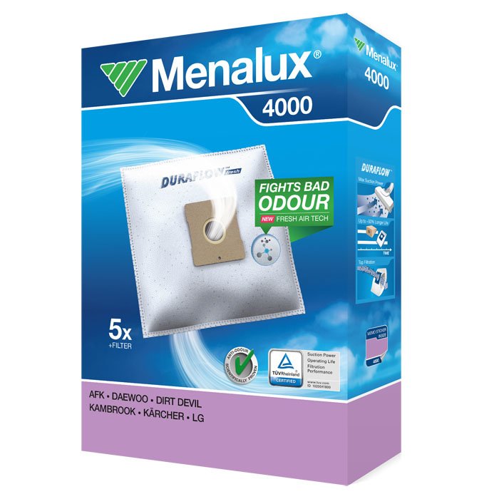 EAN 3023372025553 - Menalux 4000 accesorio y suministro de vacío Bolsa para el polvo Aspiradora cilíndrica imagen 2