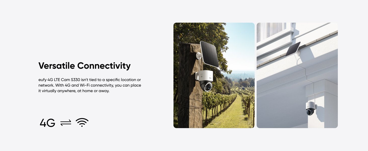 Wrl Camera S330 4g Lte/White T86p2321 Eufy