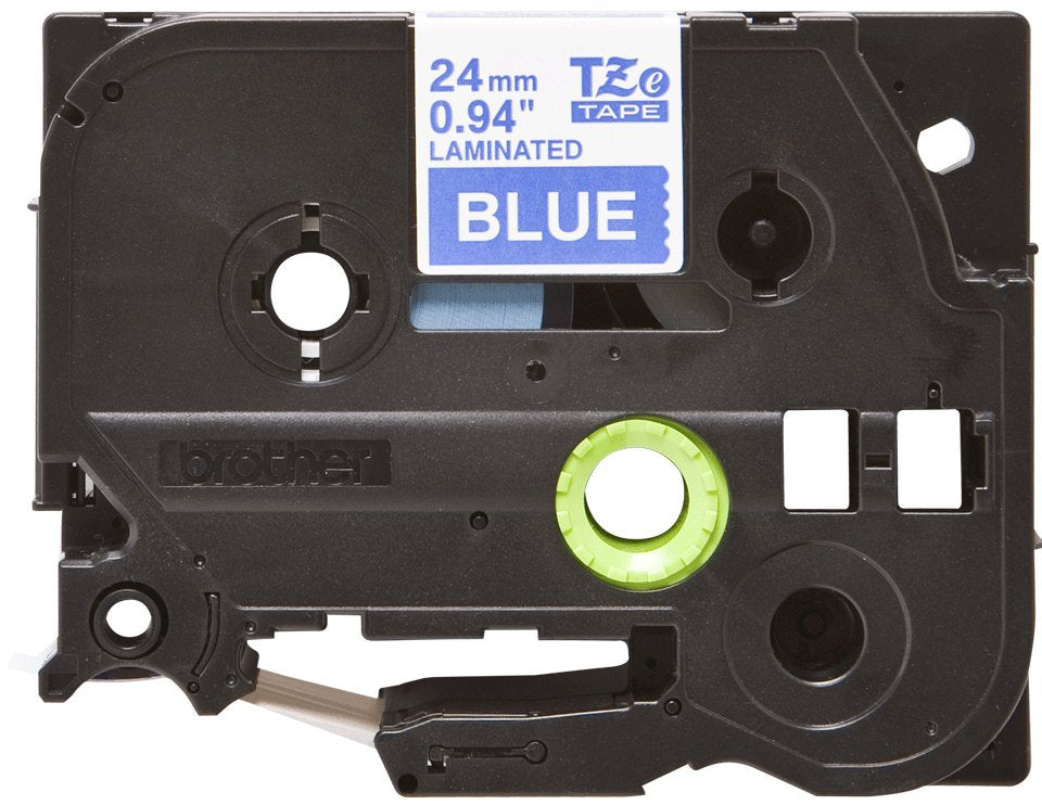 EAN 4977766686563 - Brother TZE-555 cinta para impresora de etiquetas Blanco sobre azul imagen 2