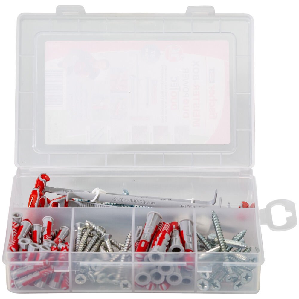 EAN 4048962276701 - Fischer 540093 tornillo de anclaje y taco 45 pieza(s) Juego de enchufes de pared y tornillos imagen 5