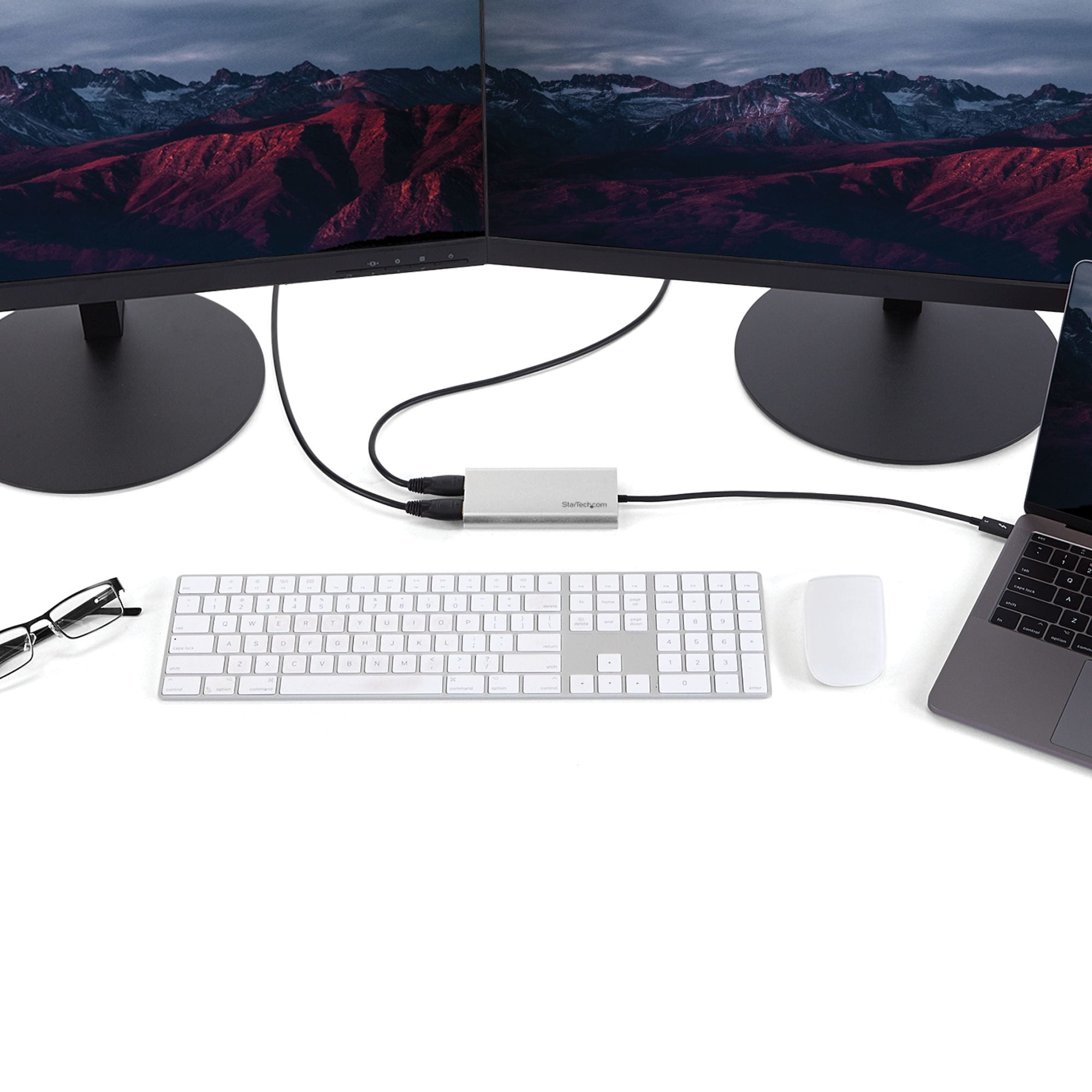 Startech.Com Adaptador Thunderbolt 3 A Dos Monitores Hdmi 2.0 - Certificado Para Thunderbolt 3 4k De 60hz - Adaptador Conversor De Vídeo Hdmi Para Dos Monitores - Compatible Con Mac Y Windows - Hdmi Para Dos Pantallas 4k