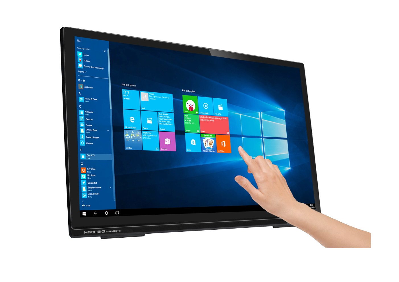 Monitor Hannspree -G 27" Altavoces Ree Ht273hpb 27tactil 8ms Vga Hdmi