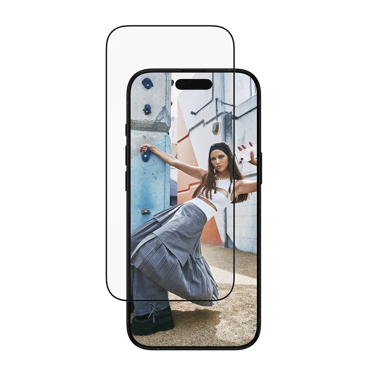 Panzerglass Safe. Screen Protector W. Negro Frame Iphone 17 Air Ultra-Wide Fit